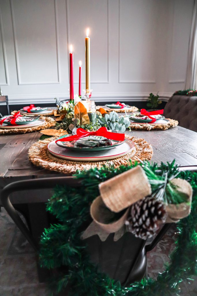 Classic Christmas Dining Table Decor