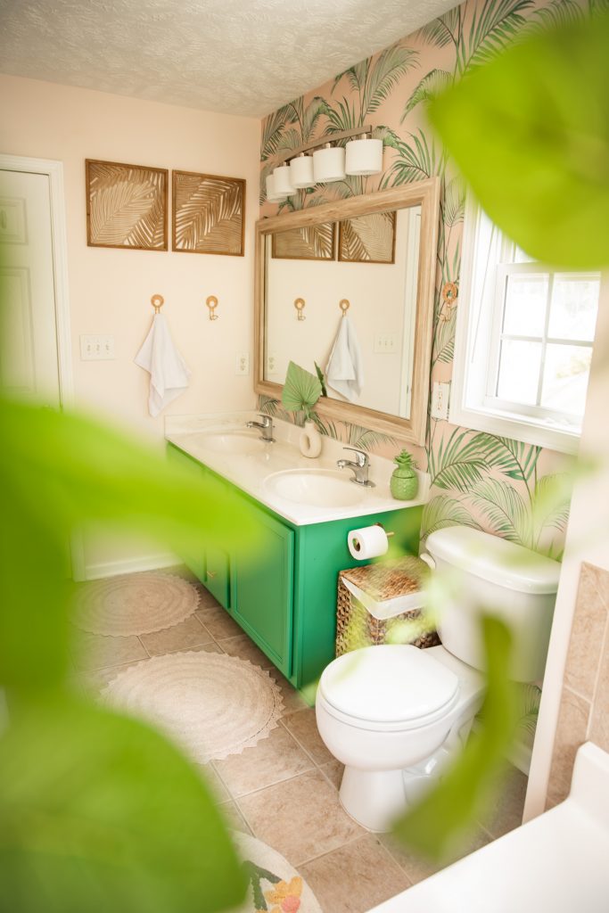 Easy Master Bathroom Makeover Boho Beach style