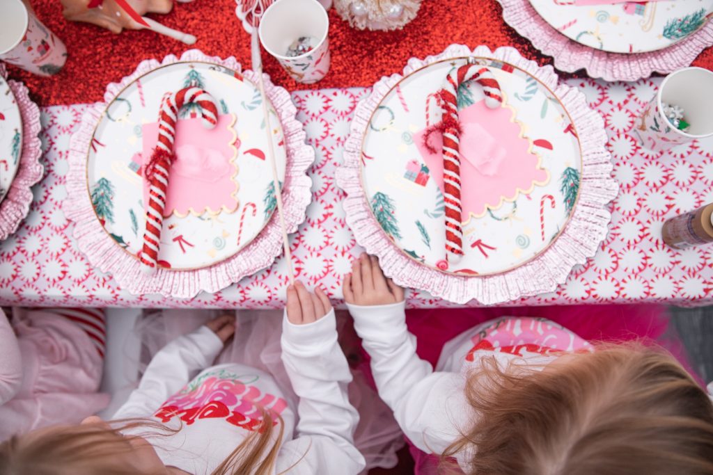 Festive Santa & Candy Canes Pink Headband – Daisy Village